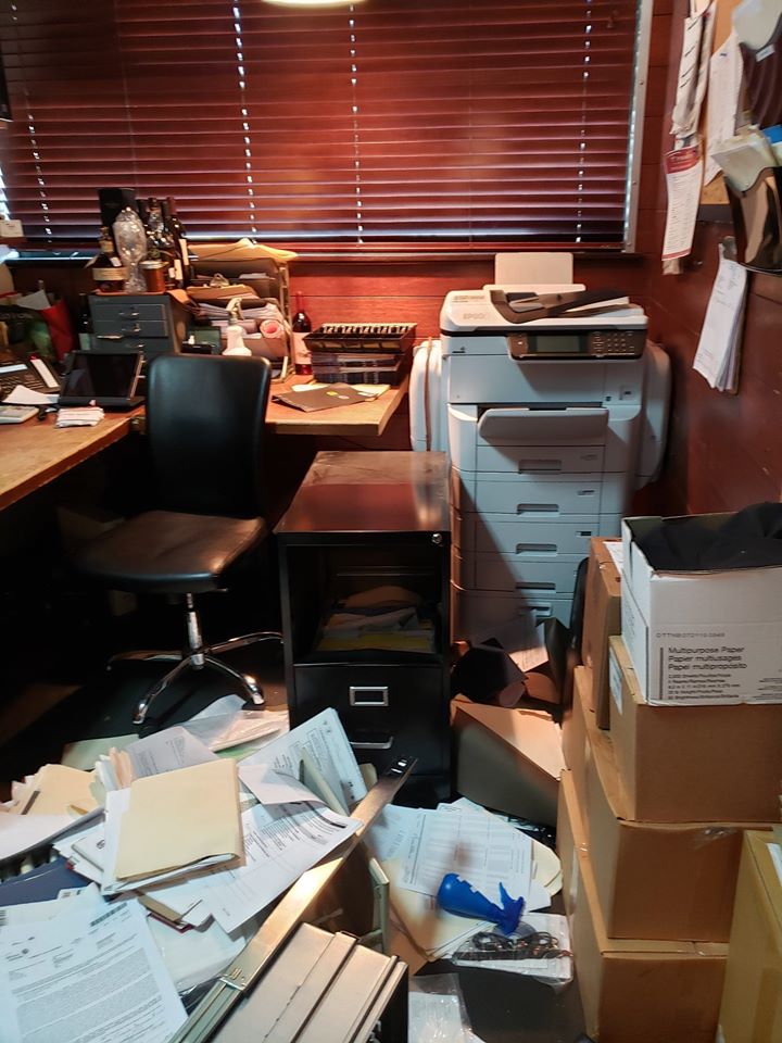 The crime scene at Frank's Americana Revival