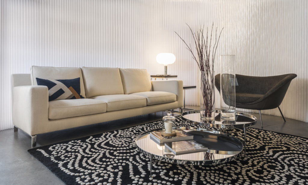 The sleek showroom at BeDesign.