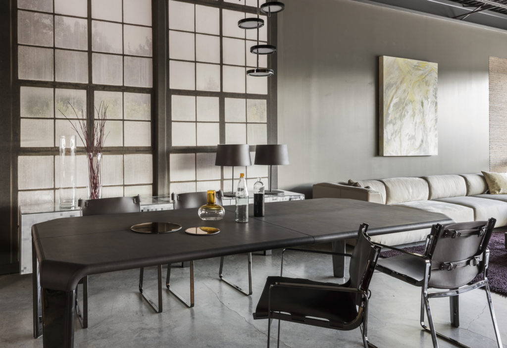 The sleek showroom at BeDesign.