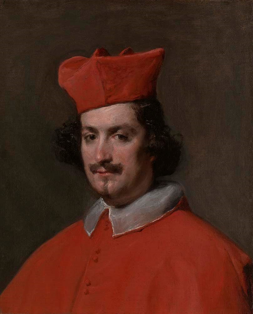 Diego Velazquez, "Camillo Astalli, Known as Cardinal Pamphili," c. 1650-1651, oil on canvas, the Hispanic Society of America
