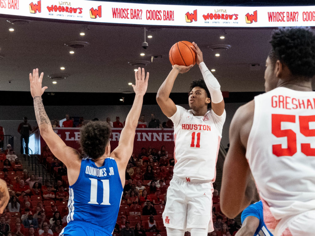 Nate Hinton has been getting more and more comfortable with his jump shot. (Photo by F. Carter Smith)