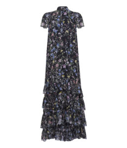 Erdem X de Gournay tiered dress