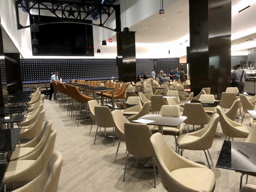 The Stub Hub Club will surround fans with media so they won't miss an out. (Photo by Courtney Dabney)