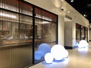 Globe – entrance to the First Base Club bar (Photo by Photo by Courtney Dabney)