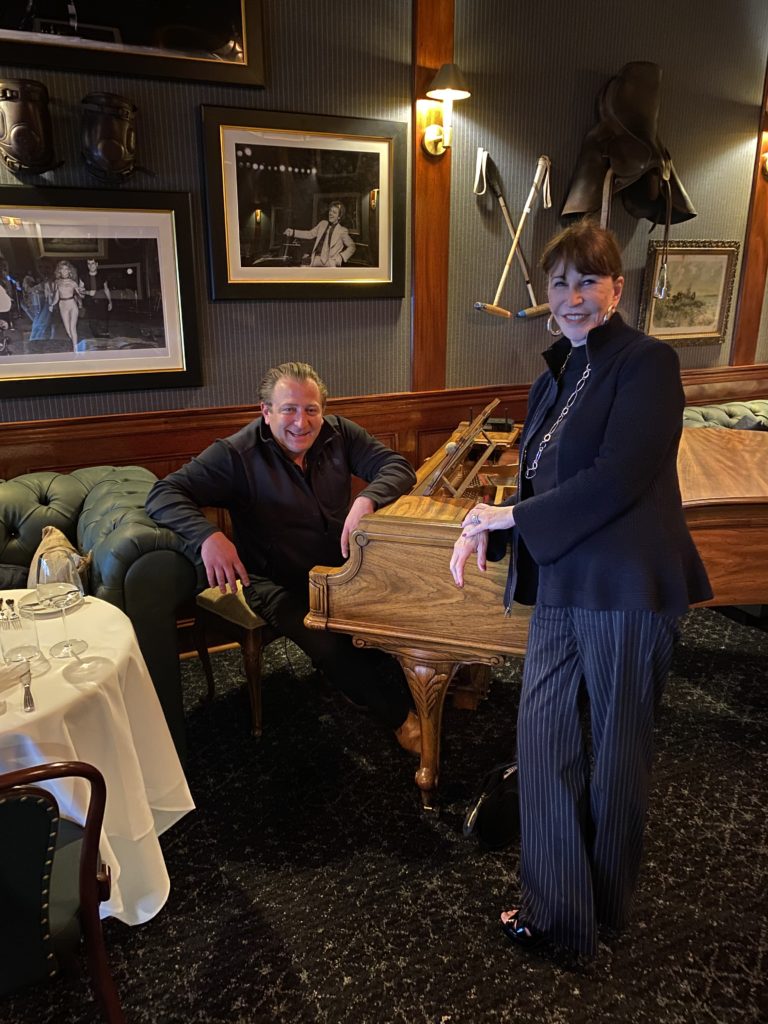 Ben Berg and Shelby Hodge discuss the elegant setting of Turner's at The Annie.  (Berg Hospitality Group photo)