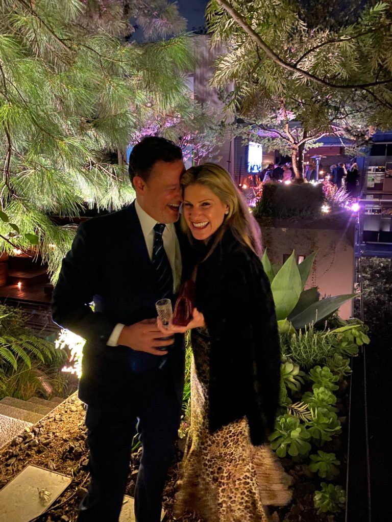 Glen Gonzalez with Greggory Burk at the Notre Dame benefit in Mexico City. (Courtesy photo)