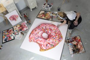 Reagan Corbett REAGART DONUT SHIPLEYS PAINTING