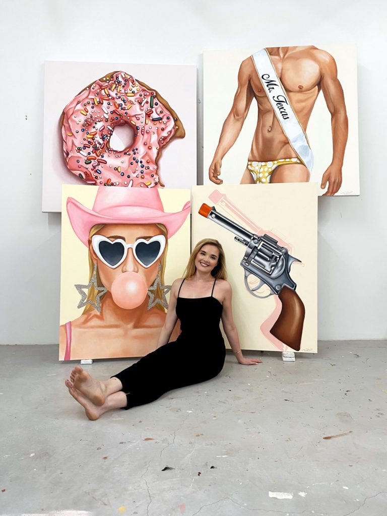 Reagan Corbett has defined herself as major Texas art name with her witty and playful pop art takes on nostalgic concepts.