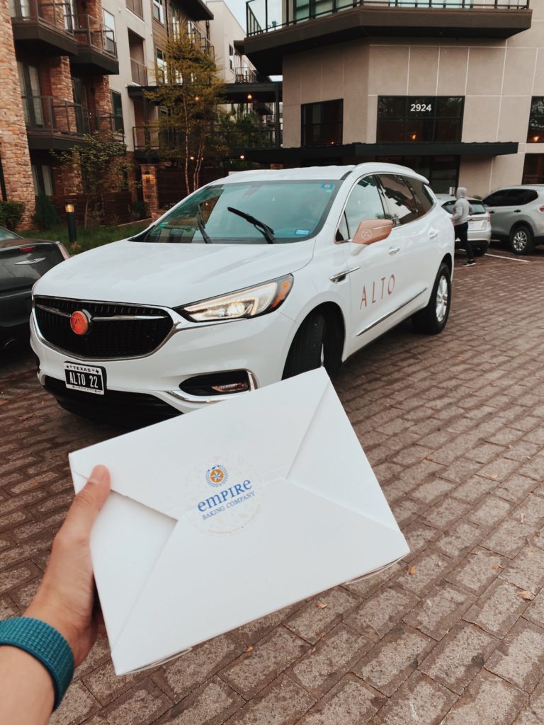 Alto's newly launched on-demand "Lunch Please!" program launched with Empire Baking Co. sandwiches. 