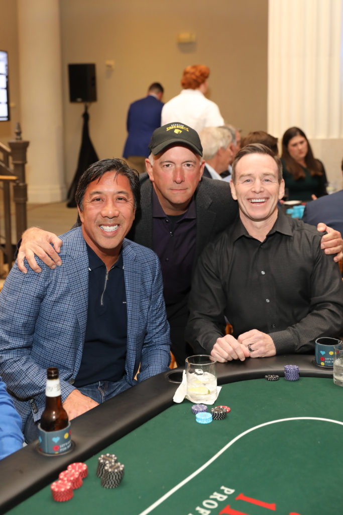 The night's winner Kevin Lee with Brian Colona, Mickey Barrett (Photo by Priscilla Dickson)