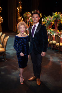 Houston Ballet Production dinner Margaret Alkek Williams, Houston Ballet Principal Chun Wai Chan_Photo by Wilson Parish