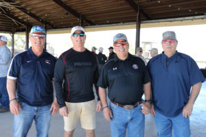 Alley Theatre Sporting Clays Mike Sellers, Clay Shock, Vance Petrenella and Houston Radcliff. Photo by Priscilla Dickson