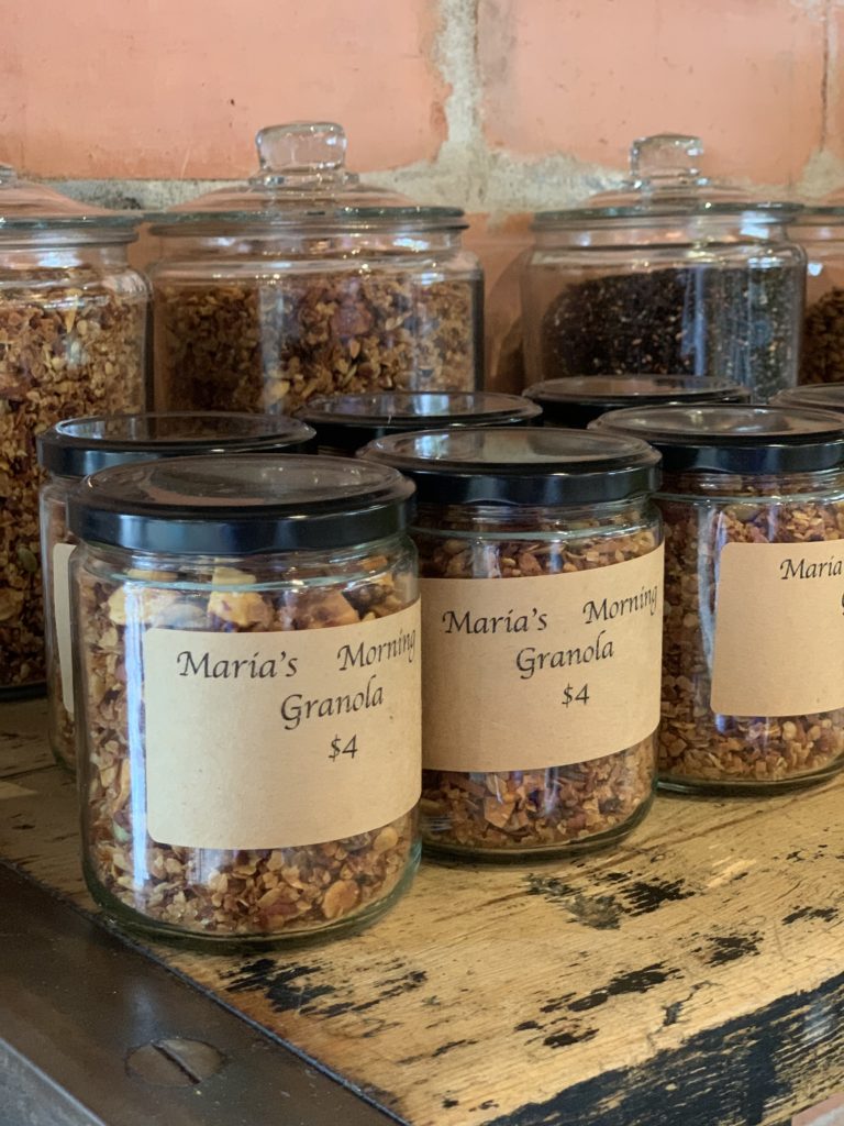 Gourmet granola for shoppers at Local Foods' pop-up market. (Photo by Local Foods)