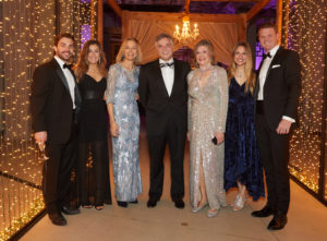 Richard & Meri McBride, Cynthia & Bob MacDonald, chairwoman Lou Martin, Natalie & Ryan Campbell (Photo by Steve Wrubel)