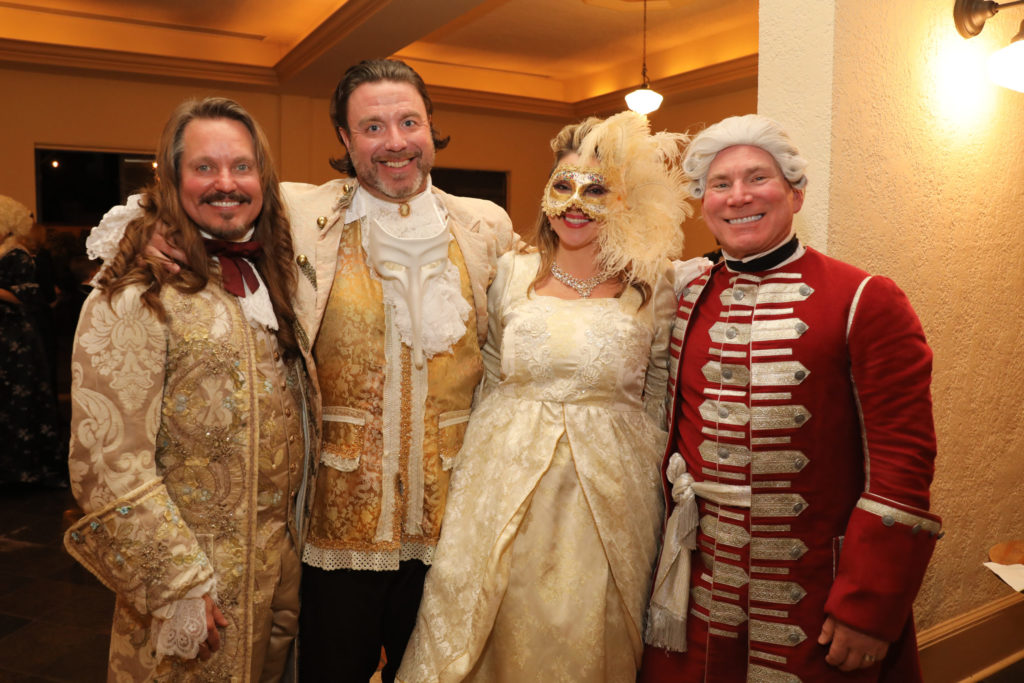 Birthday boy Rob Pupelis, Cody Mortensen, Heather Smith, Joel Sprott (Photo by Priscilla Dickson)