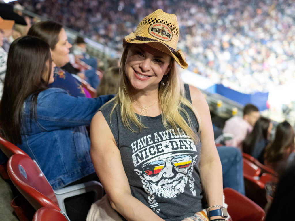 Willie Nelson fans came out in force to the Houston Rodeo. (Photo by F. Carter Smith)