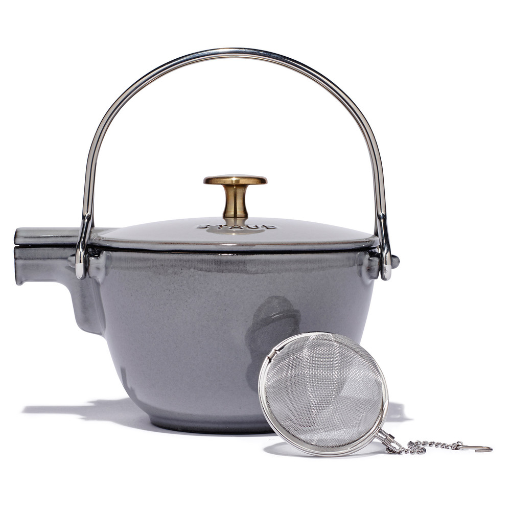 This classic Staub Tea Kettle will help you up your home office beverage game with tasty tea options.