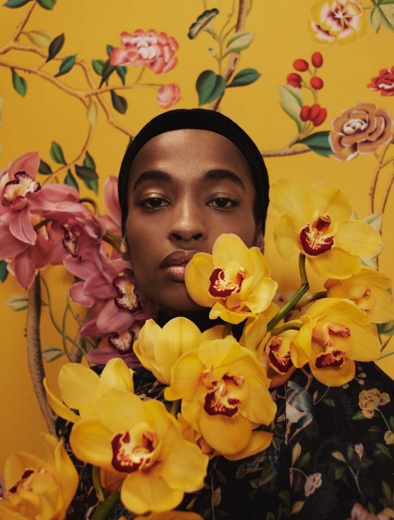 De Gournay X Erdem collection. Wall panels are exquisitely handpainted in sorbet-hued colors.