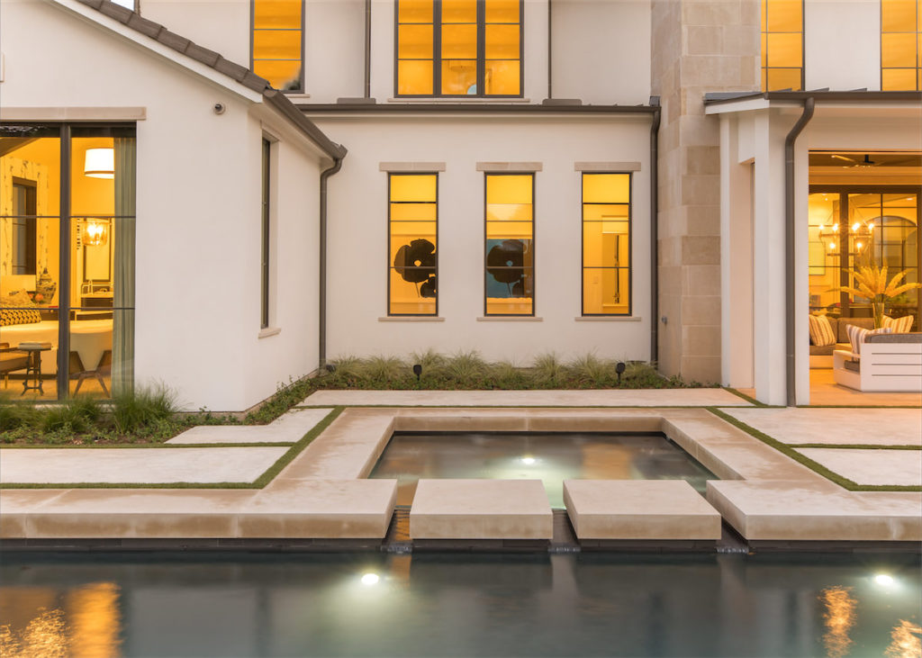 The pool area of the Preston Hollow home. (Photo by Costa Christ Media)