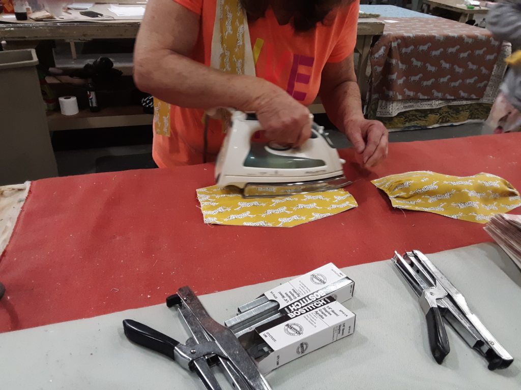 Schumacher has ramped up to make about 500 masks per day at its facility in South Carolina.