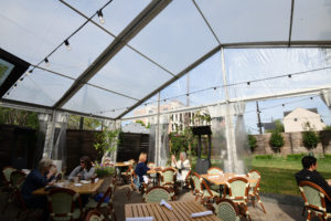 The patio at Berg Hospitality Group’s BB Lemon (Photo by Daniel Ortiz)