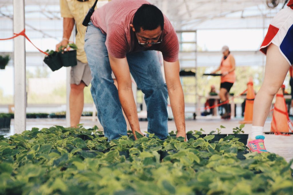 Gardening at the Brookwood Community in the time of the coronavirus. (Photo by The Brookwood Community)