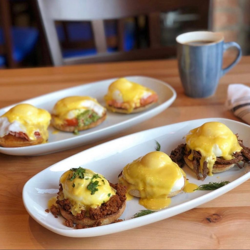 Yolk eggs benedict