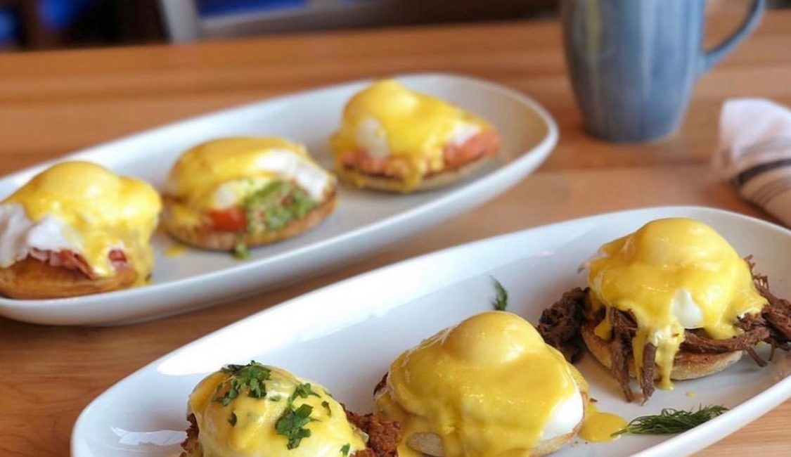 Yolk eggs benedict