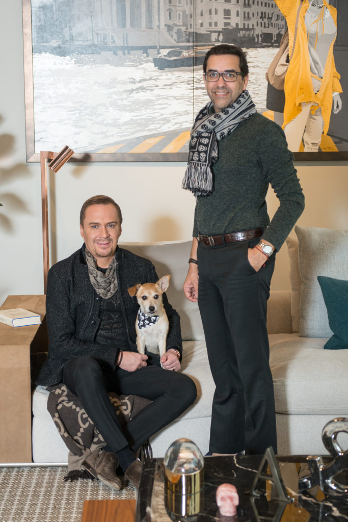 Adrian Dueñas & Marcelo Saenz social distancing at home while still conducting business through BeDesign.