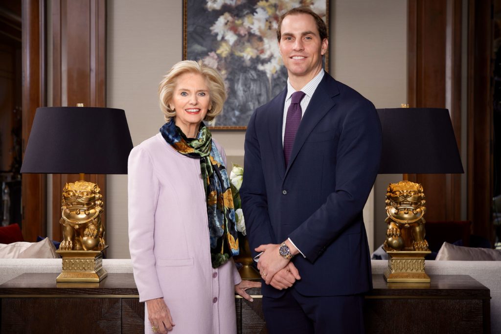 Allie Beth Allman with Keith Conlon, president of sales