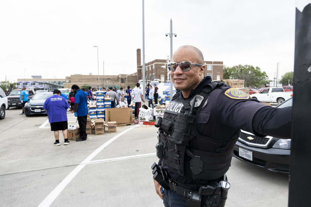 It's not easy to be a police officer at any time. The coronavirus pandemic  adds a whole new layer to that. (Photo by F. Carter Smith)
