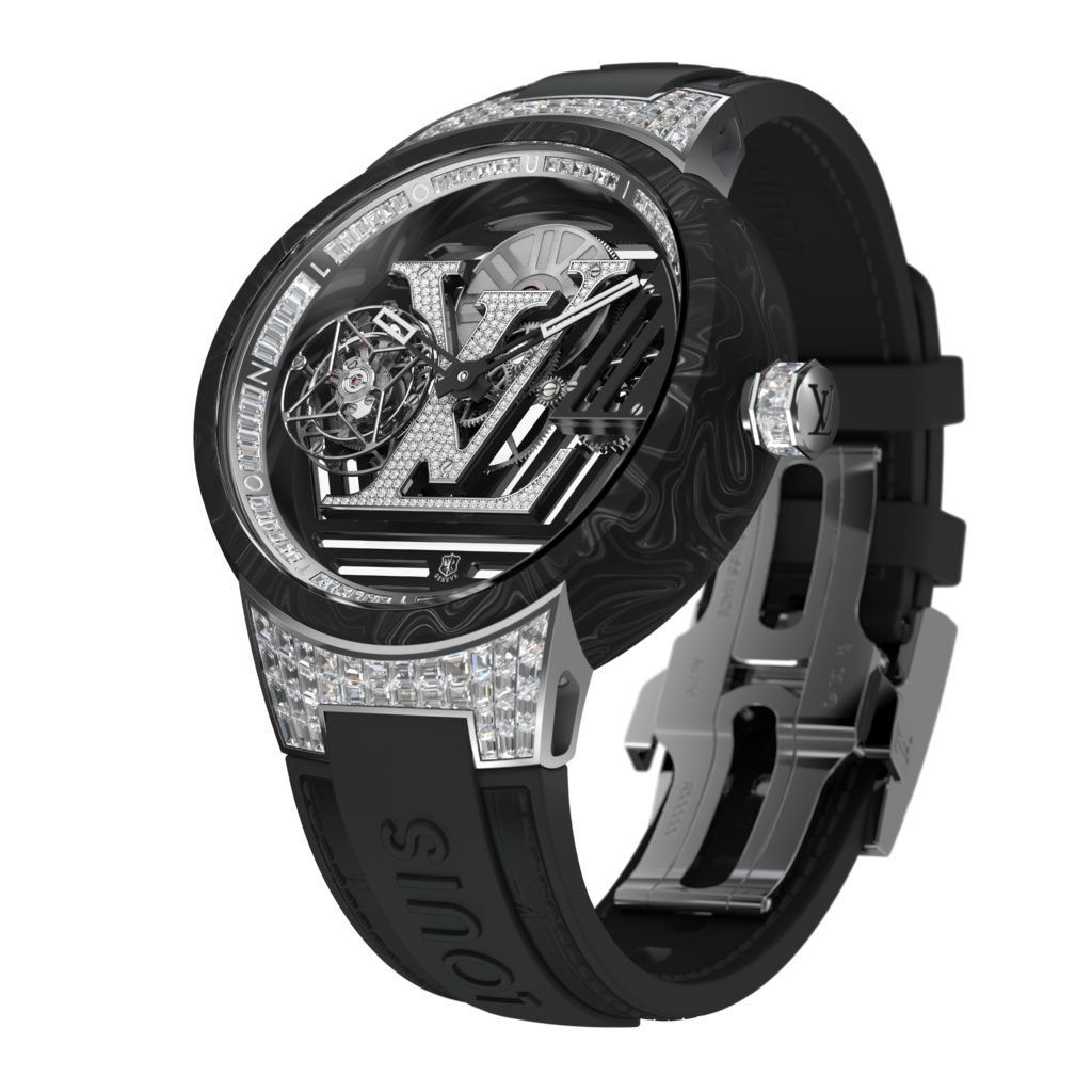 Louis Vuitonn's Tambour Curve Flying Tourbillon Poinçon de Genève, is a marvel of engineering.