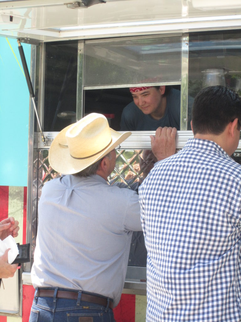 Tom at the Easy Slider food truck