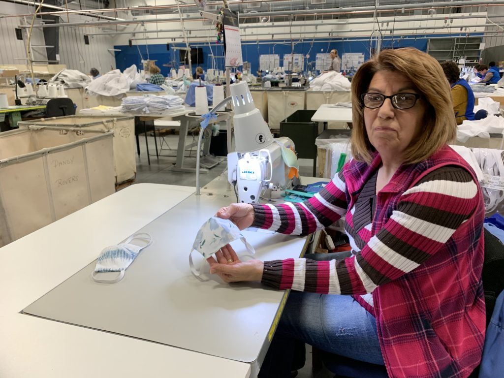 Matouk sent their first batch of masks to Children's National Hospital in Washington, D.C. a week ago.