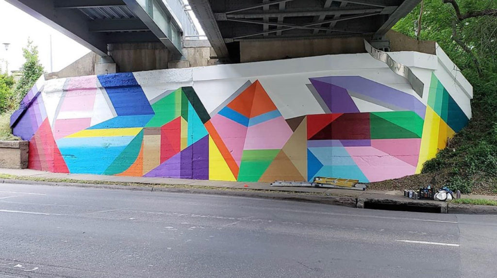 The latest mural in the #ArtInUptown collection by Josh Dodson