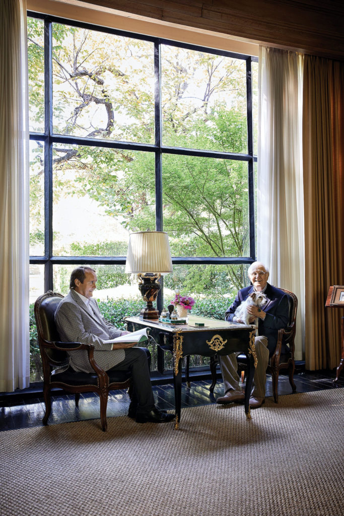 Kevin Peavy and Joseph Minton at their home in Highland Park. (photo by Pär Bengtsson)