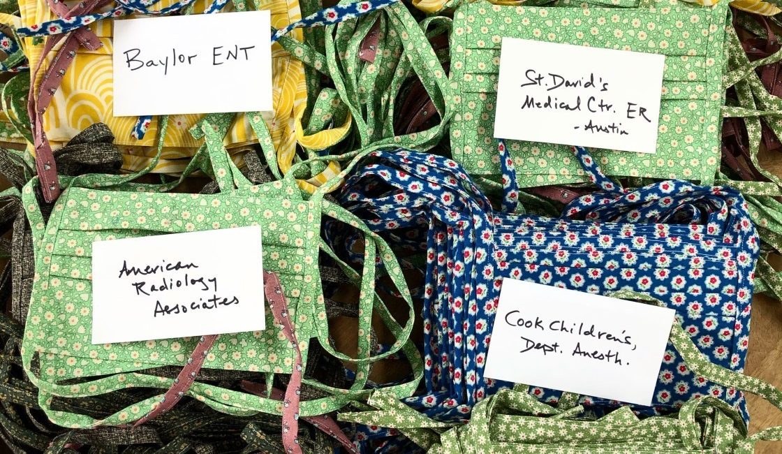 Masks, made by refugee artisans, headed to hospitals