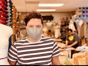 David Peck face mask