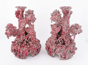 Anthony Sonnenberg’s “Pair of Candelabras (Angels in the Garden),” 2020, at Conduit Gallery. Available: $6,500.