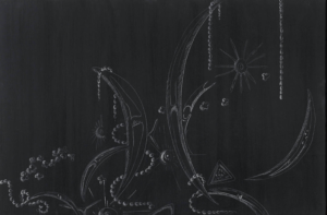 Kysa Johnson’s “Blow up 398 – Crude (death) – fossilized phytoplankton,” 2019, at Nancy Littlejohn Fine Art. Available: $5,000.