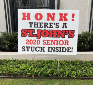 St. John’s senior coronavirus (Photo by F. Carter Smith)