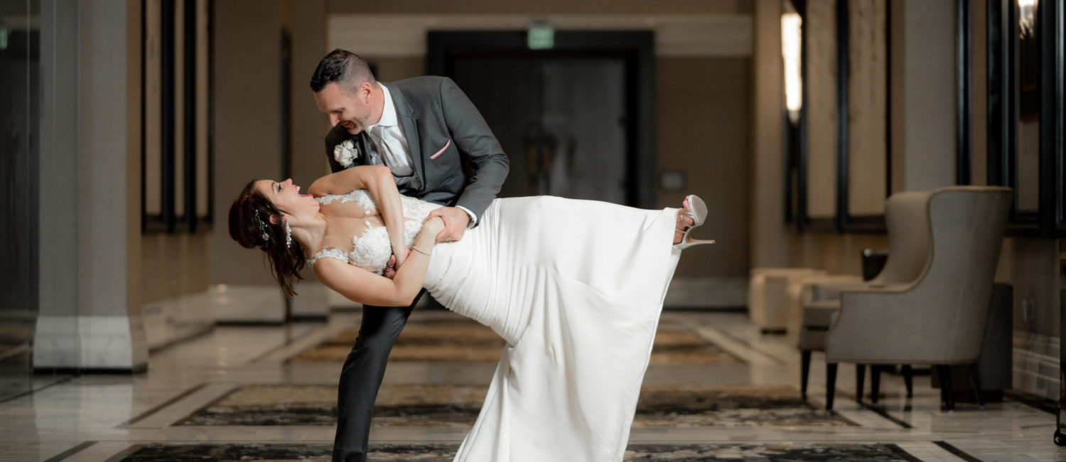 Tiffiny Scott & Clark Carroll celebrated their virtual wedding with friends. (Photo by Daniel Pawlowski, (www.theweddingshow.biz))