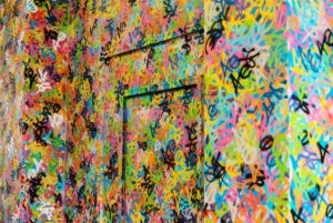 Uptown – bold graffitti inspired wall