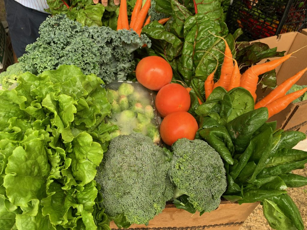 Beautiful produce from Urban Harvest, the likes of which will be featured at the Sunday Supper series. 