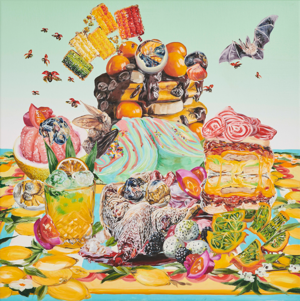 Christina Nicodema's "Balut Shrine," 2019, at Nancy Littlejohn Fine Art. Available: $2,500.