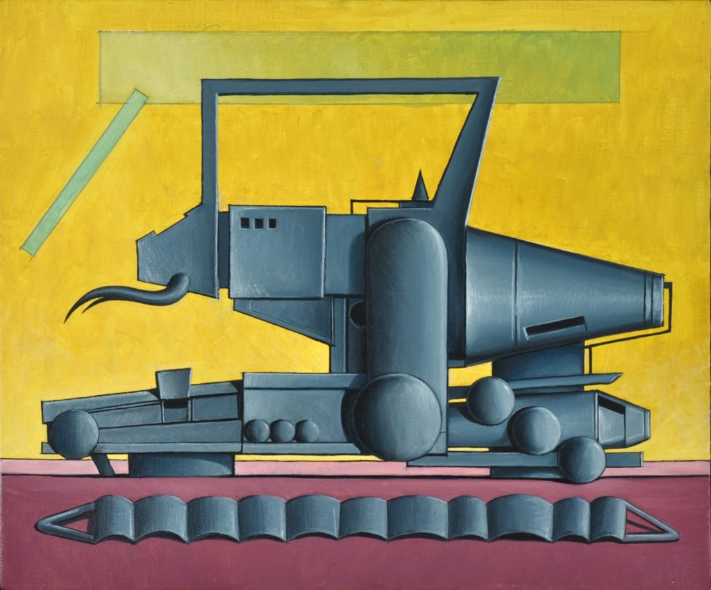 Valton Tyler's "Yellow and Violet," 1978, at Valley House Gallery & Sculpture Garden. Available: $4,200.