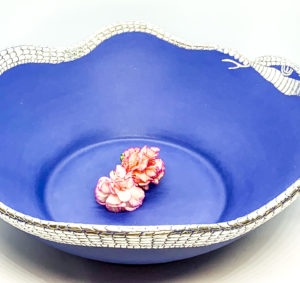 Scalloped Snake bowl, $960