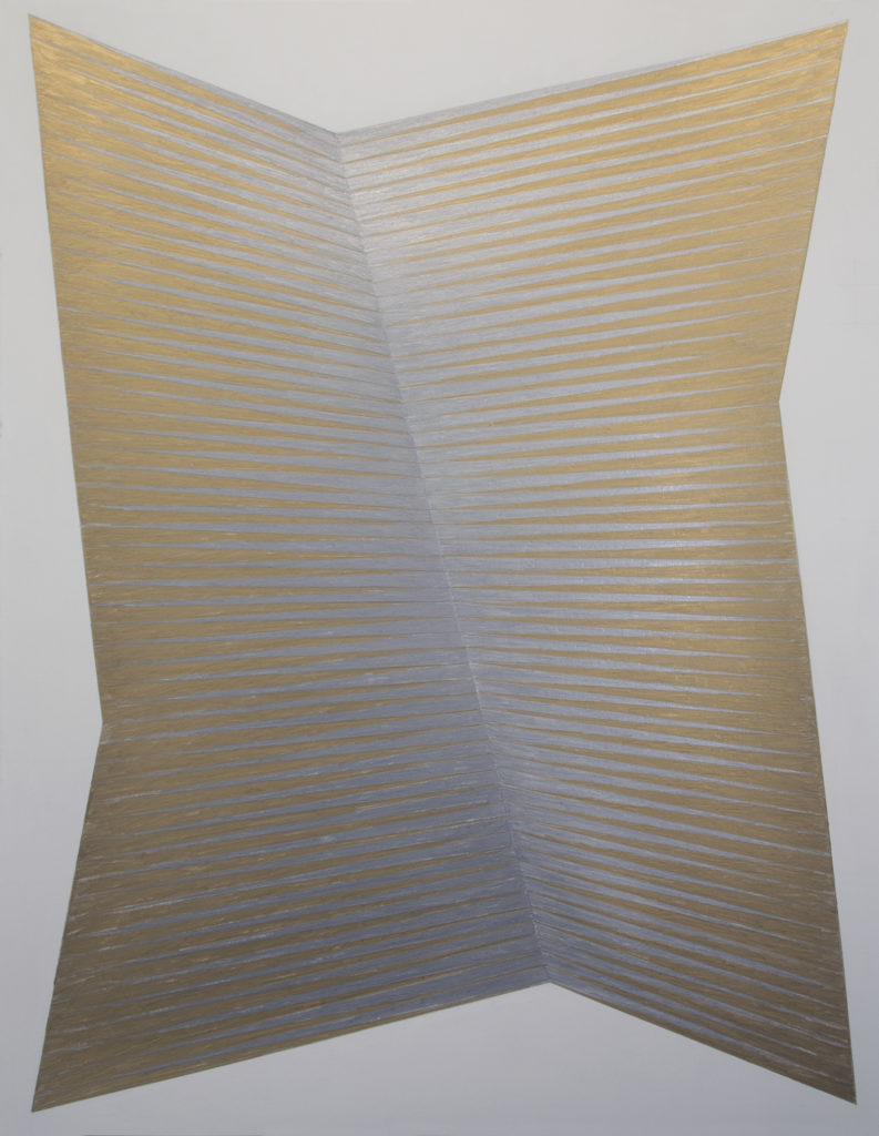 Dallas-based Jay Shinn's "Dyad #17," 2020. Shinn's subtle drawing evokes the light-based installations that are his calling card. (Courtesy the artist and Barry Whistler Gallery, Dallas) 