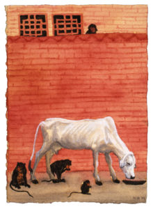 Texas painter Melissa Mille is celebrated for her sensitive, often allegorical depictions of flora and fauna. The artist launched her career with a pair of solos at the CAMH during the 1980s. Featured, Miller’s “Pink Wall (5),” 2003. (Courtesy the artist and Moody Gallery, Houston)