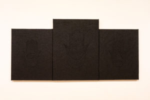 Nationally exhibited Houston painter David McGee’s elegiac “Meditation on the Middle Passage,” 2020, speaks to this time in America. McGee first museum solo was at the CAMH in 1998 — “David McGee: Black Comedies and Night Music” — signaling his arrival as an important voice emanating from Texas. (Courtesy the artist)